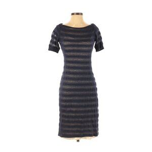VGUC Bordeaux Women's Size Large Knit Blue Stripes Dress Inner Tank Dress Lining